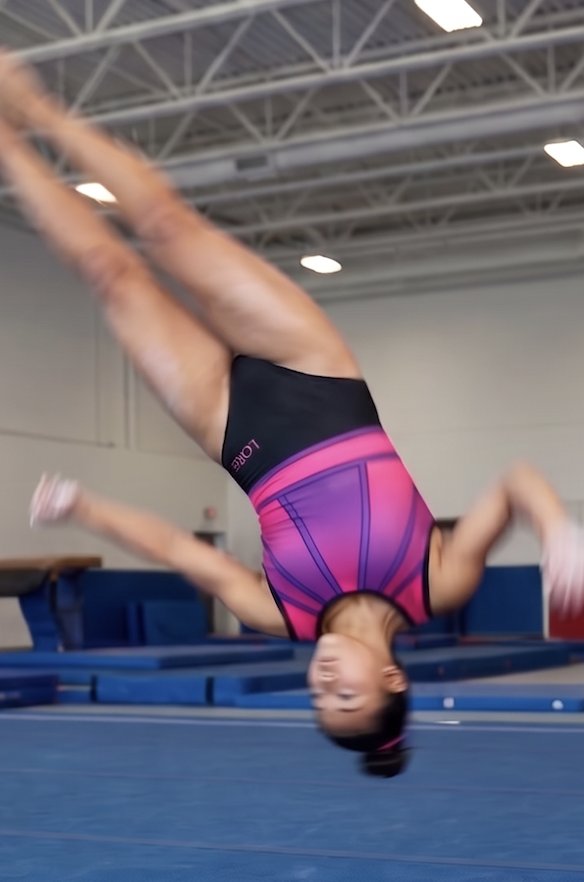 Beam sleeveless practice leotard — Lore Leos gymnastics apparel