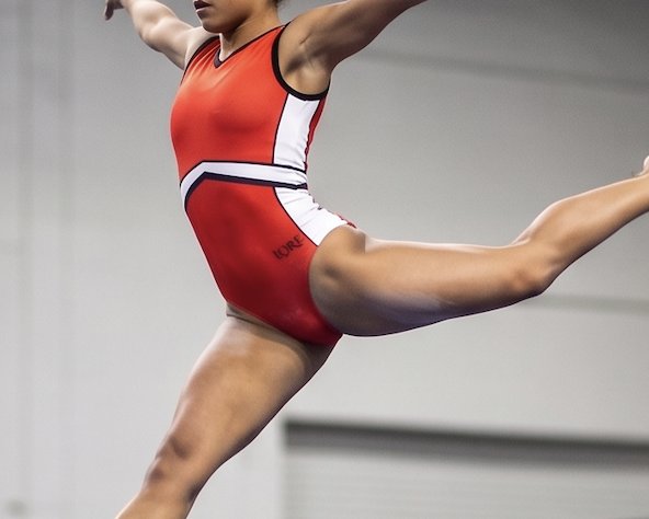 Horizon sleeveless practice leotard — Lore Leos gymnastics apparel